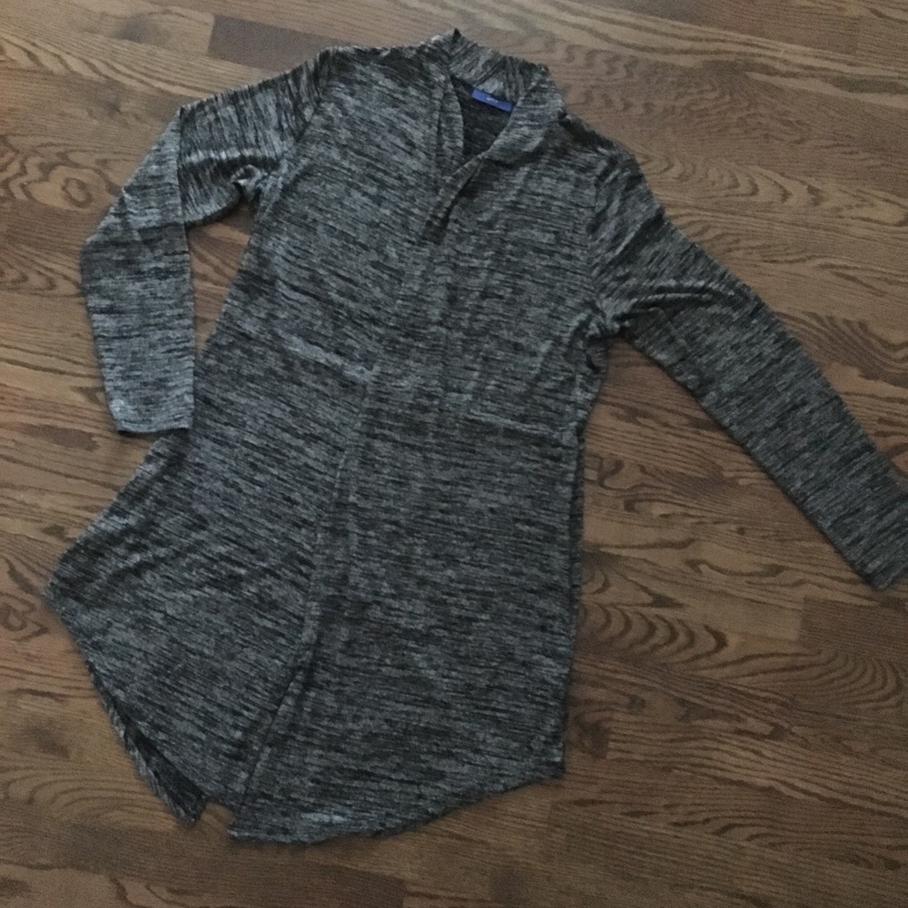 Apt. 9 Space Dye Long Sleeve Cardigan Duster